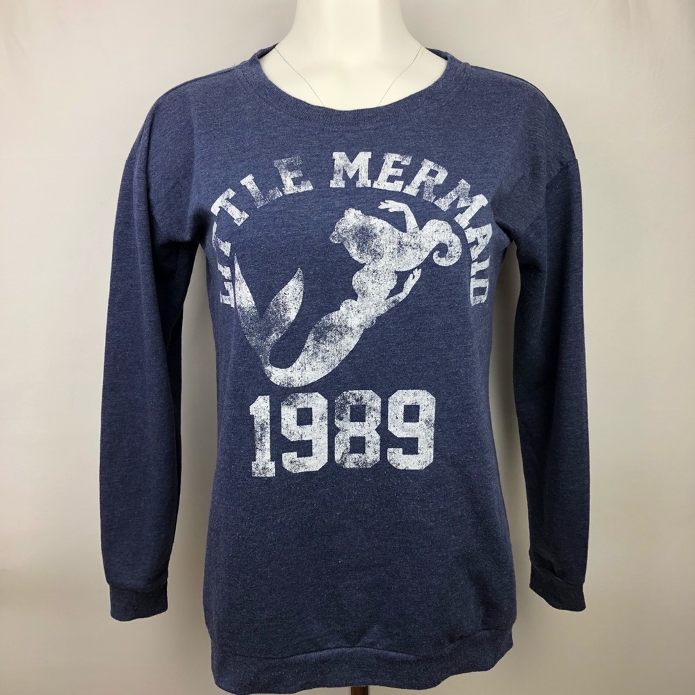 Disney Little Mermaid Lightweight Sweatshirt Sz XS
